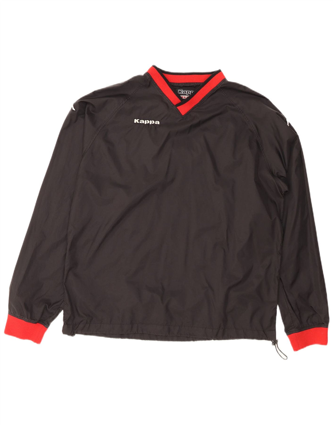 KAPPA Haut de Survêtement Pull Homme 2XL Noir Colorblock Polyester