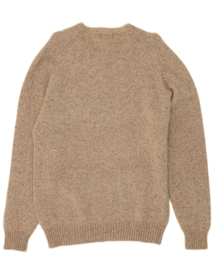 Kappa Pull col V pour homme en laine mouchetée Beige Large