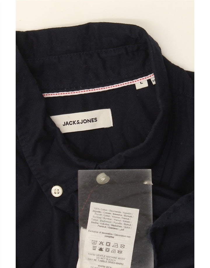 Jack & Jones Chemise Homme Large Bleu Marine Coton