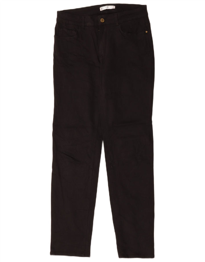Zara Jean droit femme EU 40 Medium W30 L30 coton noir