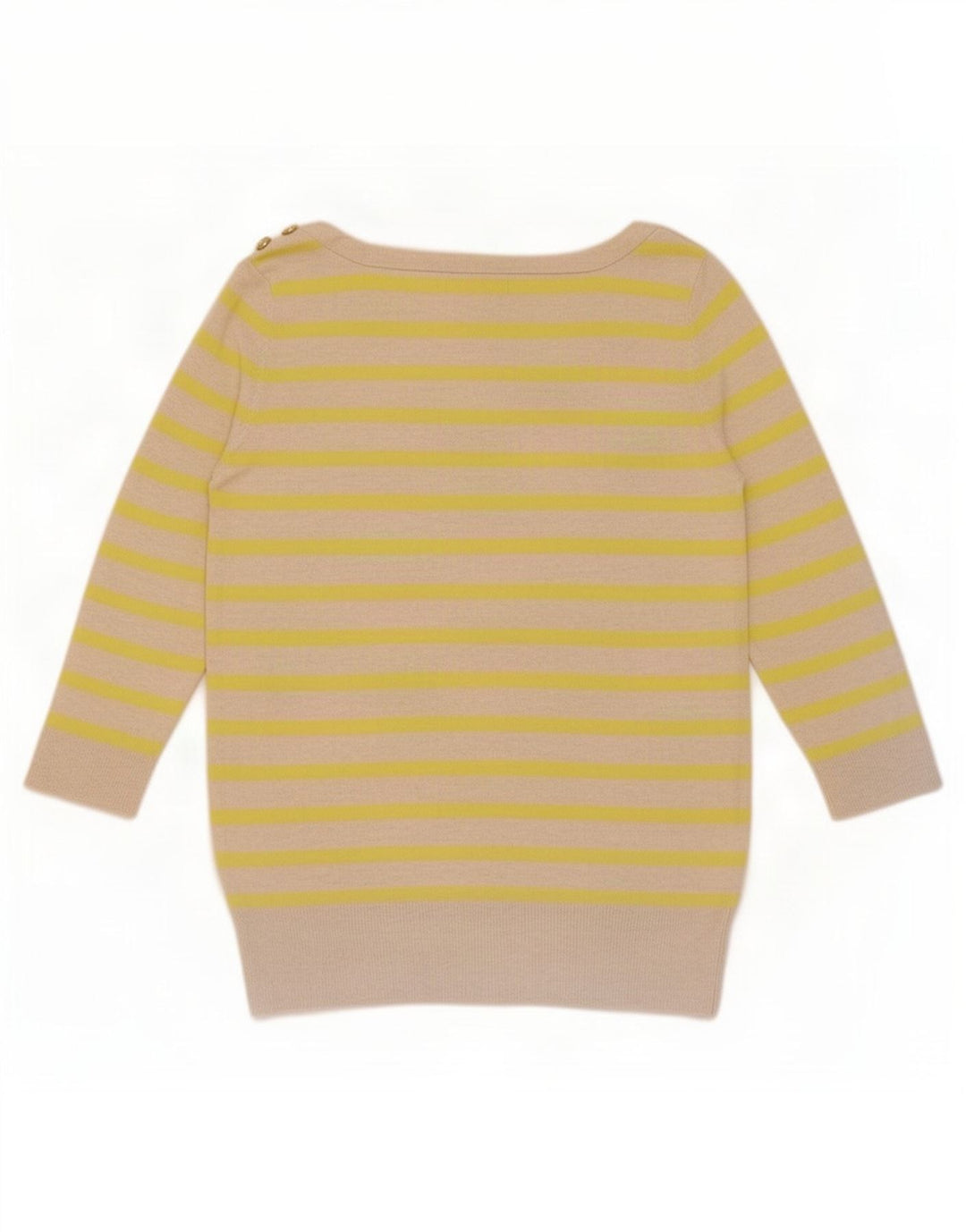 Gap Chemisier à manches 3/4 pour femme UK 12 Beige moyen rayé