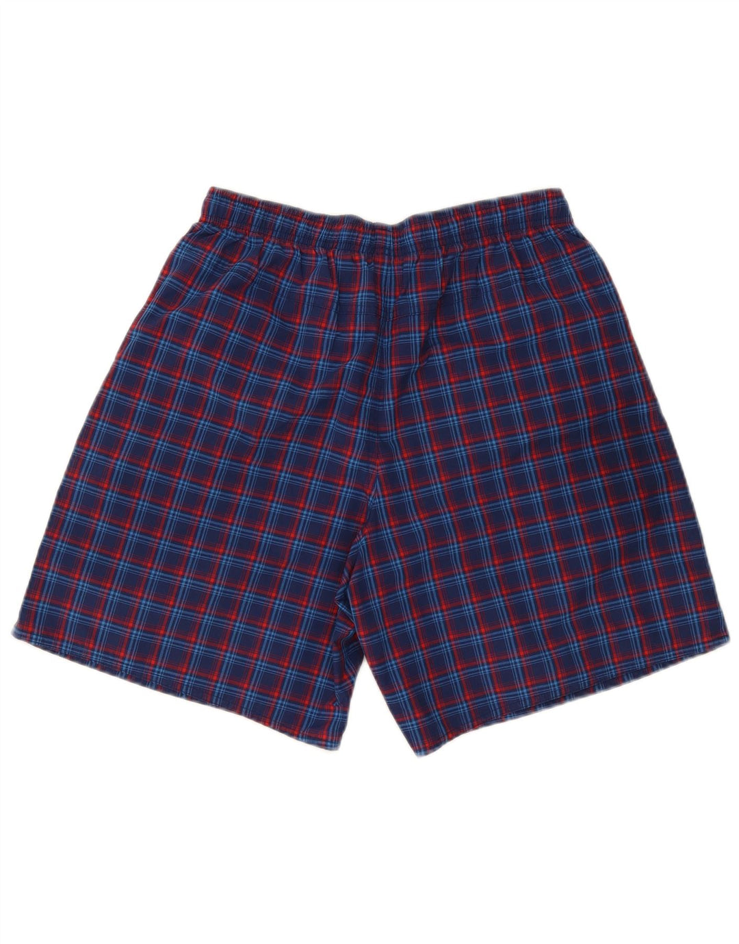 Adidas Short de sport pour homme en polyester à carreaux bleu marine moyen