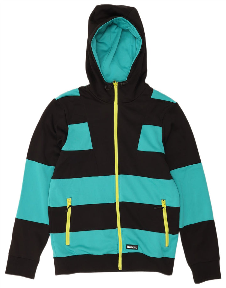Bench Pull à capuche zippé pour homme en polyester color block noir moyen