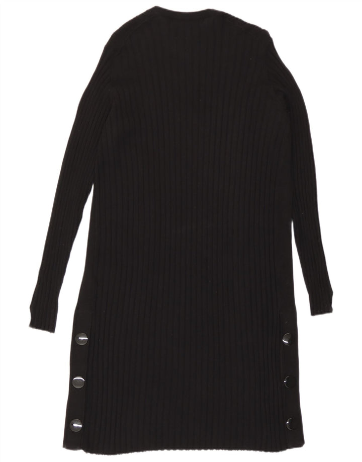 Marks & Spencer Pull cardigan ouvert long pour femme UK 10 Small Noir