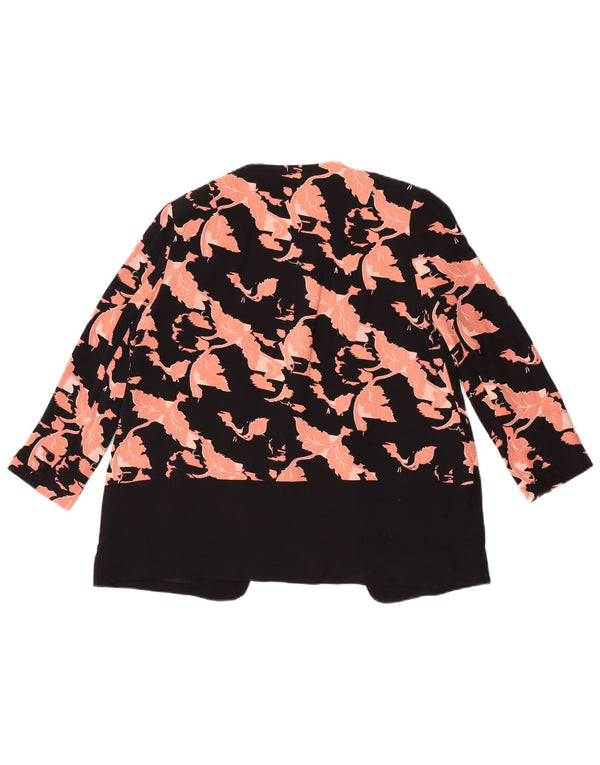 French Connection Veste blazer coupe ample pour femme UK 8 Small Noir Floral