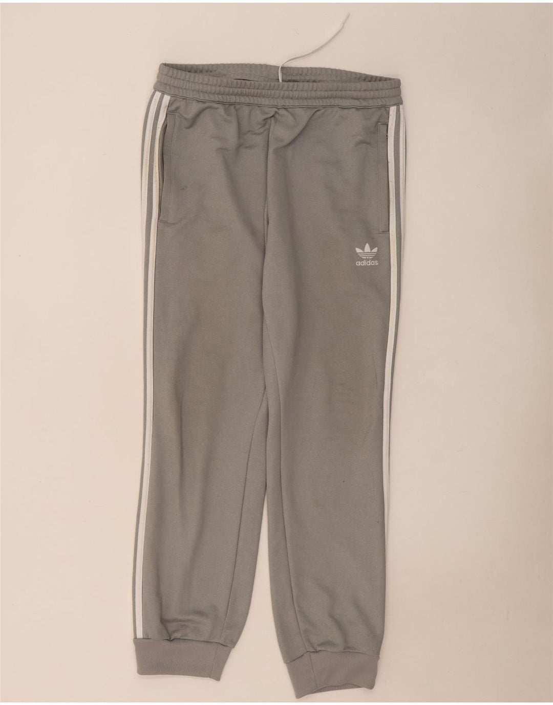 Adidas Pantalon de survêtement pour homme Pantalon de jogging Large Gris Polyester