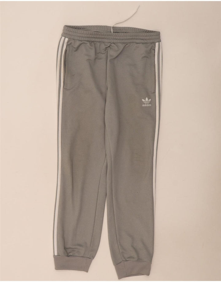 Adidas Pantalon de survêtement pour homme Pantalon de jogging Large Gris Polyester