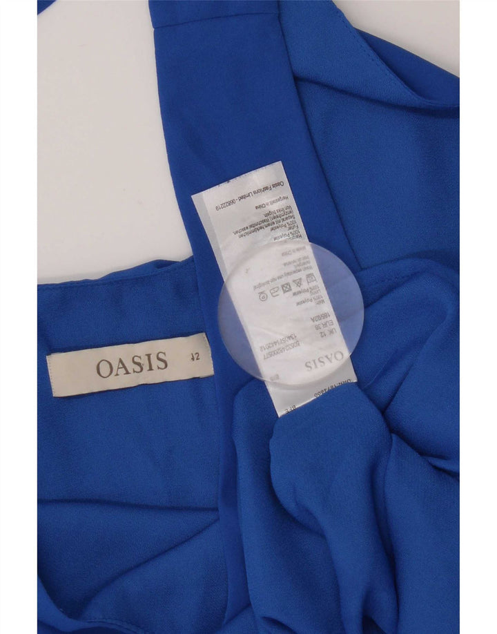 Oasis Débardeur Femme UK 12 Bleu Moyen Polyester