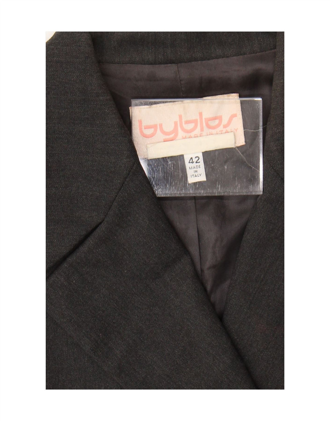 Byblos Veste Blazer Croisée Femme IT 42 Laine Gris Moyen