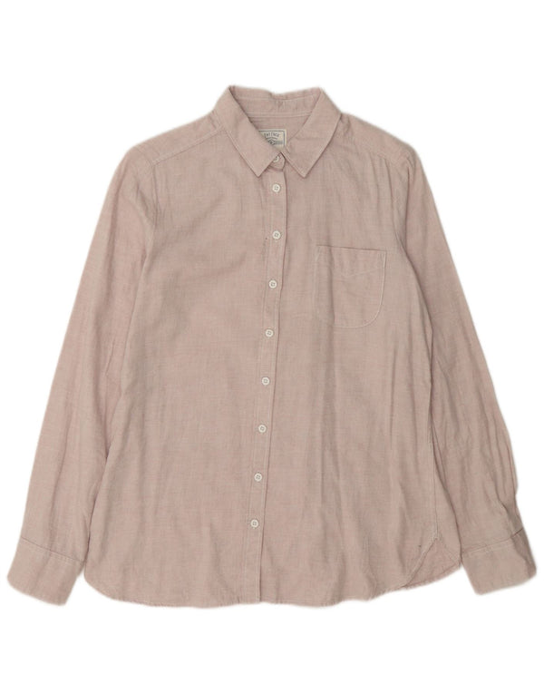 Fat Face Chemise à manches longues pour femme UK 10 Petit coton rose