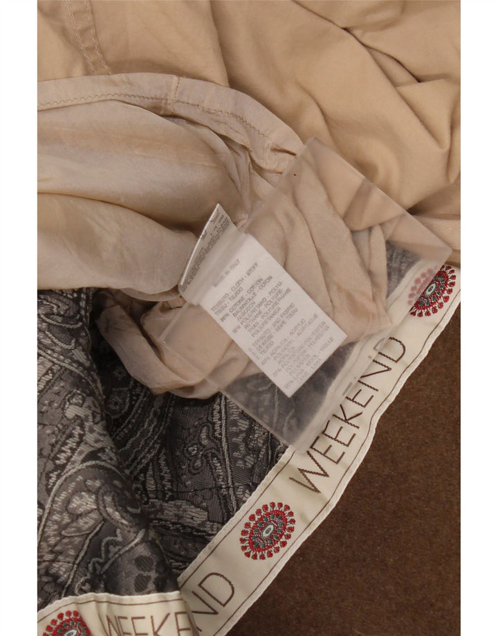 vintage Womens Weekend Oversize Trench Coat UK 8 Petit Coton Beige