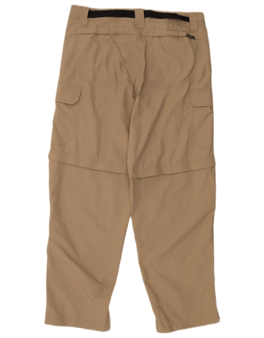 EDDIE BAUER Pantalon Cargo Droit Homme W34 L30 Nylon Beige