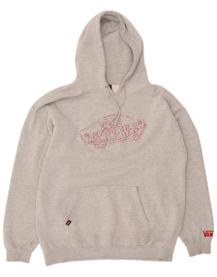 Vans Pull à capuche graphique pour hommes, grand gris moucheté
