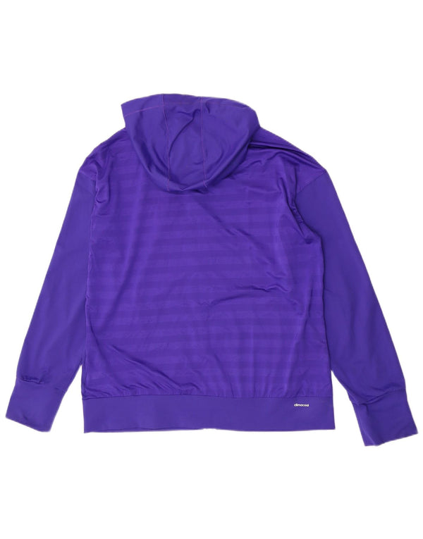 Adidas Climacool Zip Sweat à capuche pour femme UK 20/22 XL Violet rayé