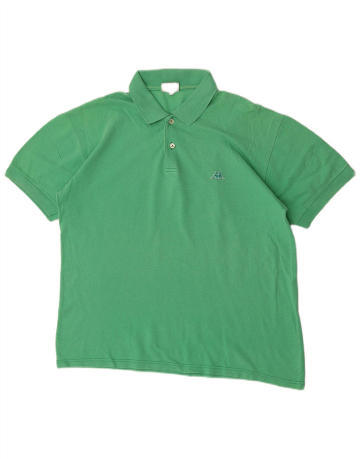 Kappa Polo Homme Vert Moyen Coton