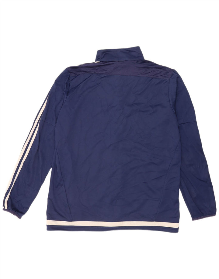 Adidas Hommes Climalite Survêtement Top Veste Grand Bleu Marine Polyester