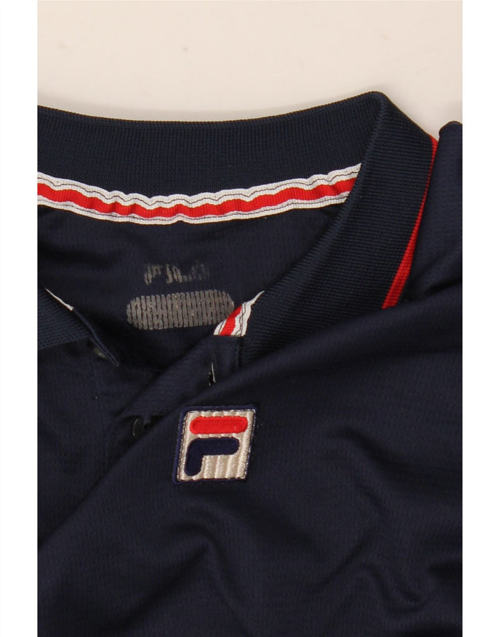 Fila Polo Homme Bleu Marine Moyen