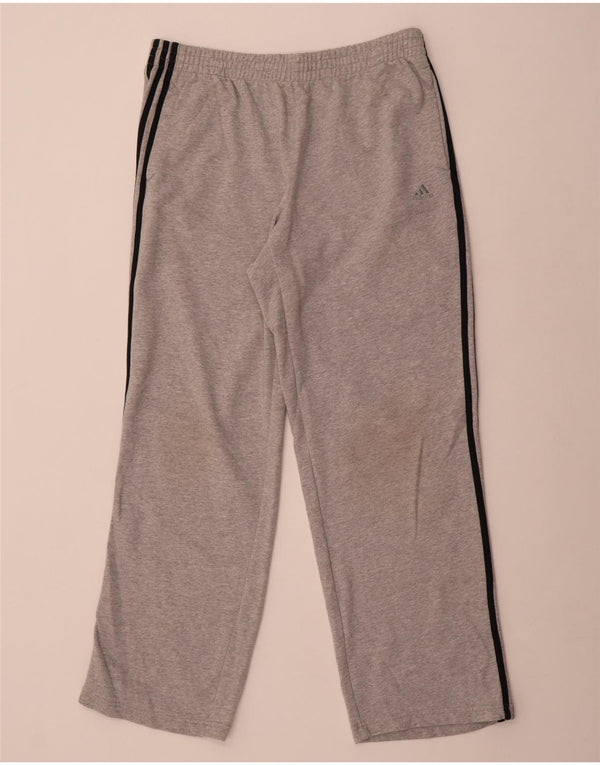 Adidas Pantalon de survêtement Climalite XL en coton moucheté gris pour homme