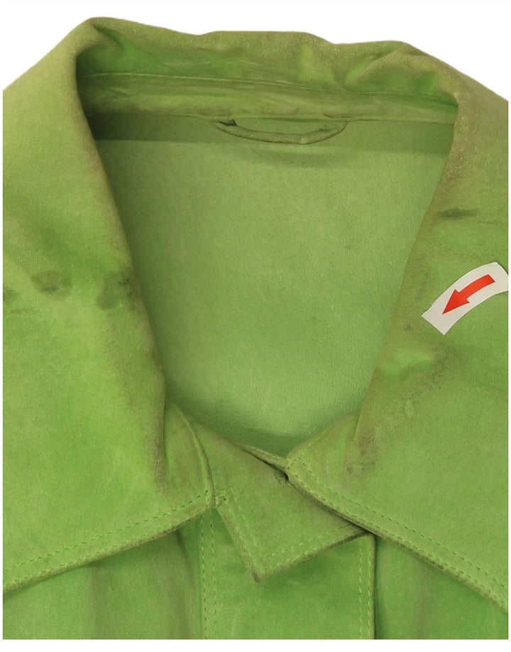 Gai Mattiolo Veste en daim pour femme UK 16 Large Vert