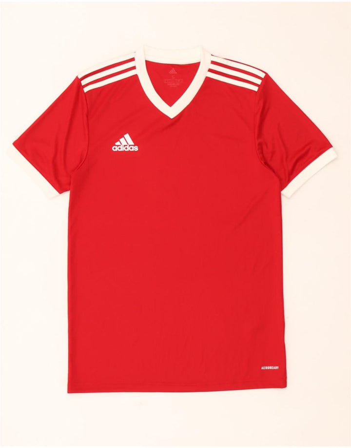 Adidas Hommes Aeroready T-Shirt Haut Petit Rouge Polyester