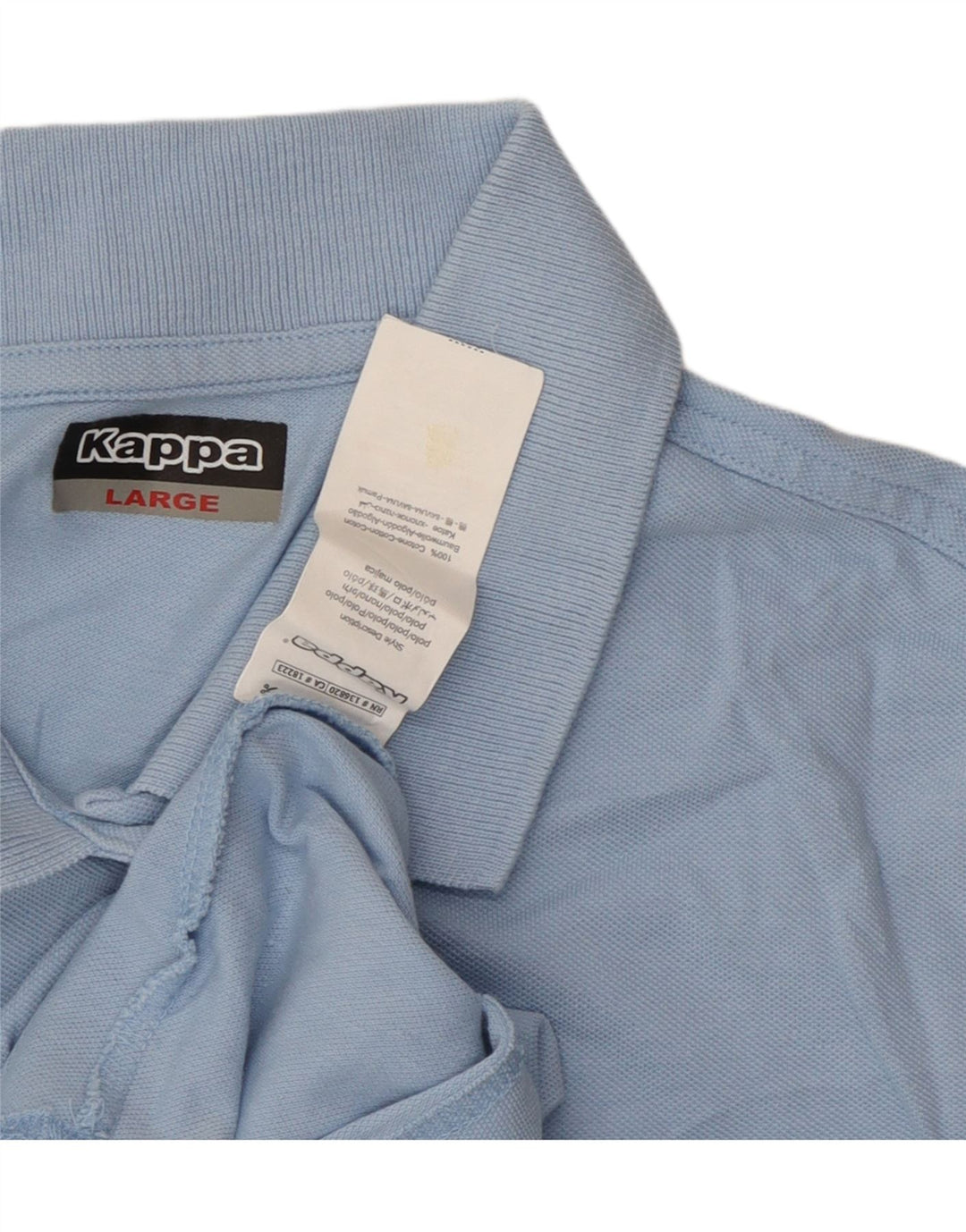 Kappa Polo Femme UK 14 Large Bleu Coton