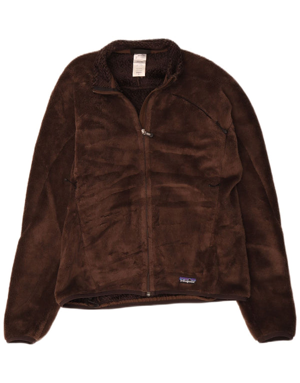 Patagonia Veste Polaire Femme UK 16 Large Marron Polyester