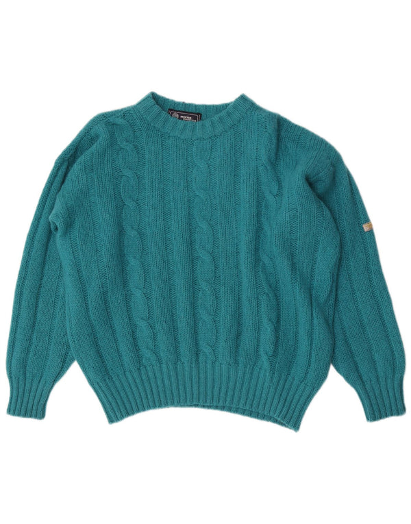 Marina Yachting Pull à col rond pour femme UK 20 2XL Laine bleue