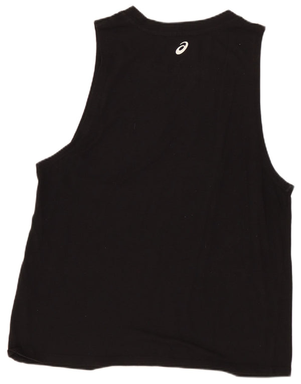 ASICS Débardeur graphique pour femme UK 12 Medium Noir