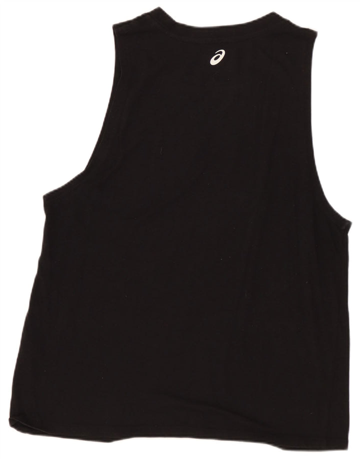 ASICS Débardeur graphique pour femme UK 12 Medium Noir