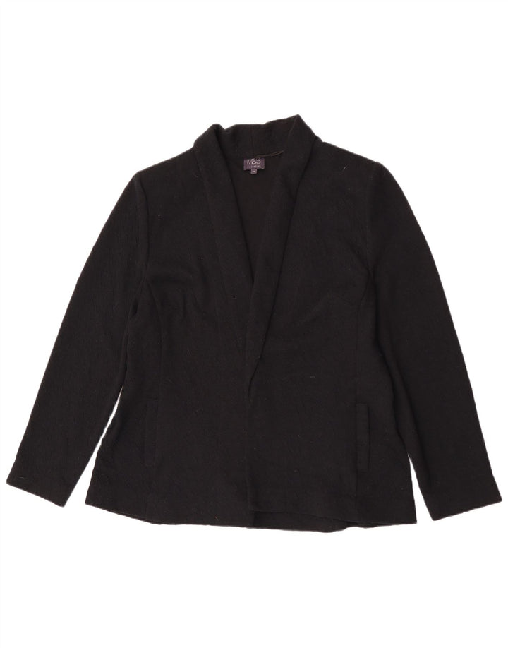 Marks & Spencer Veste blazer ouverte pour femme UK 20 2XL Noir Polyester