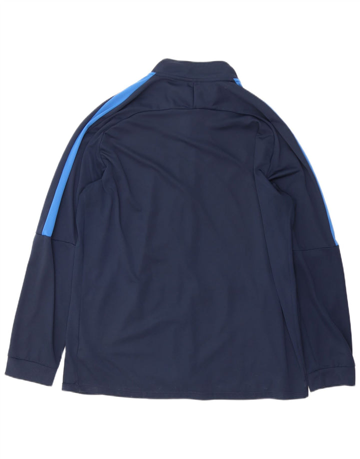 Nike Hommes Dri Fit Survêtement Top Veste 2XL Bleu Marine Colorblock Polyester