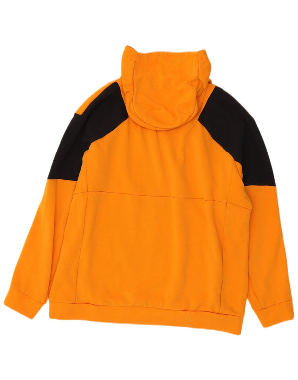 Adidas Pull à capuche pour homme en coton color block Jaune Large