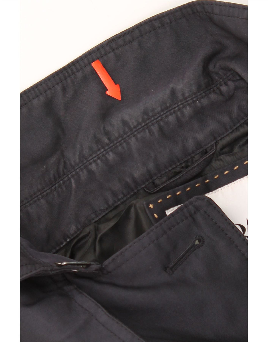Zara Trench Homme UK 40 Large Bleu Marine Polyester
