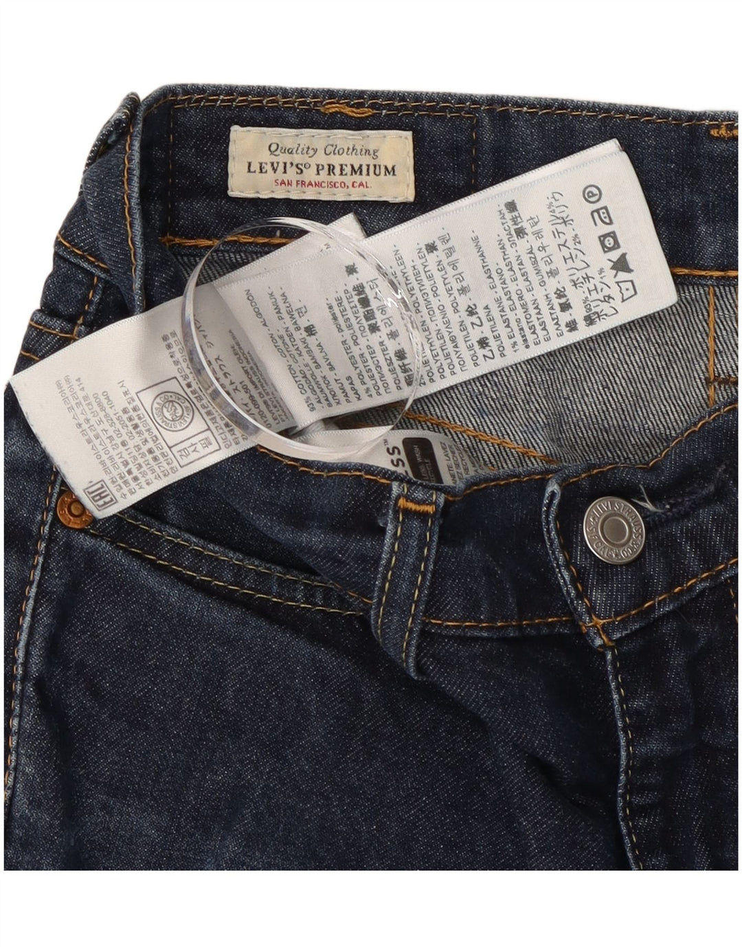 Levi's Jean Slim Femme W27 L32 Bleu Marine Coton