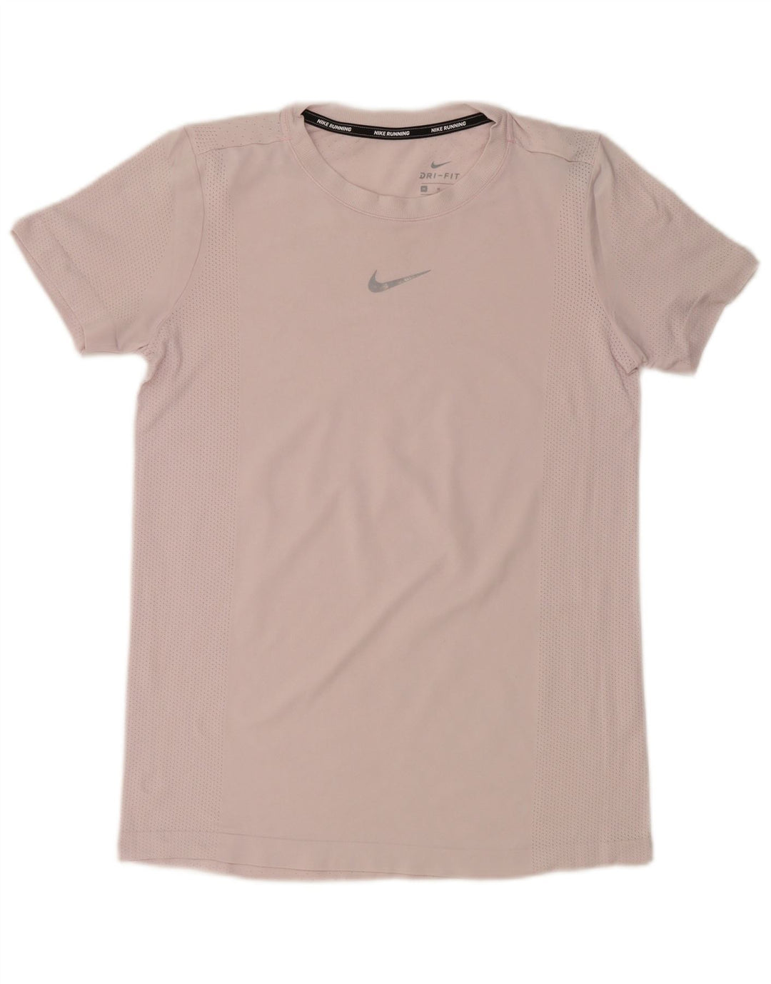 NIKE T-shirt Dri Fit pour femme UK 12 en nylon rose moyen