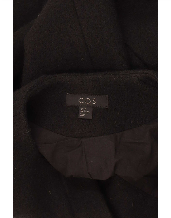 Cos Manteau surdimensionné pour femme EU 36 Petite laine noire