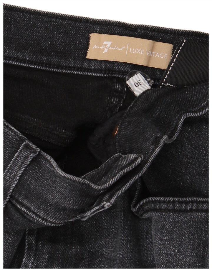 7 For All Mankind Jean Droit Femme W30 L27 Bleu Marine