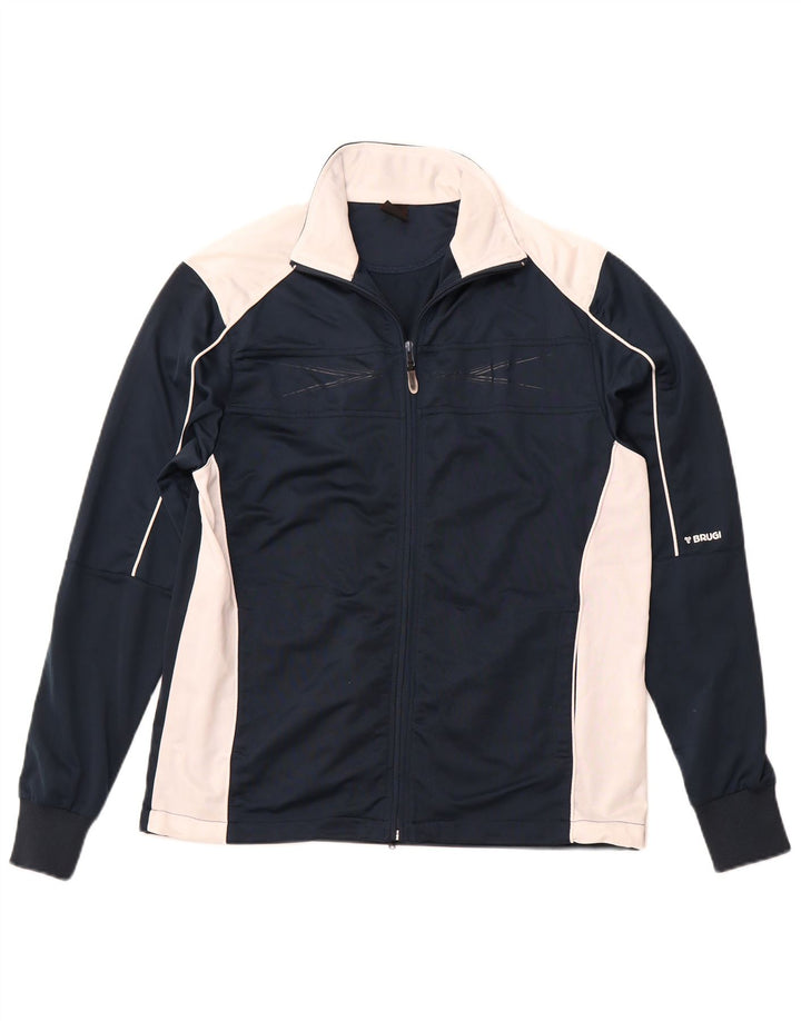 BRUGI Veste de Survêtement Homme Bleu Marine Moyen Colorblock Polyester