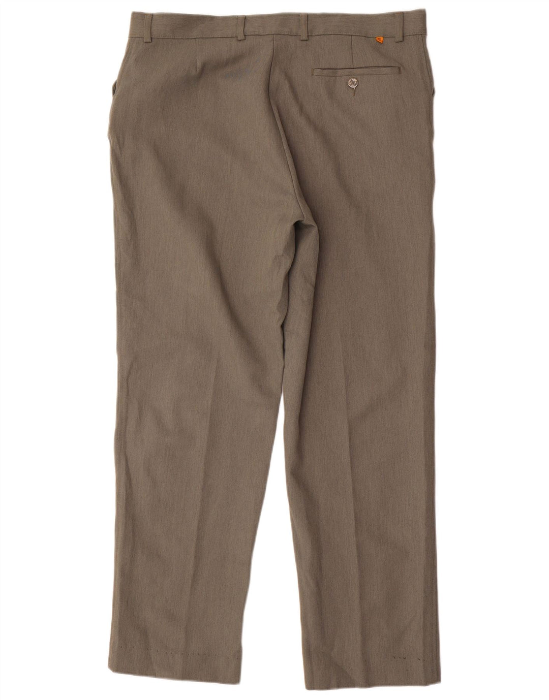 Farah Pantalon décontracté droit pour homme W38 L31 Kaki Polyester
