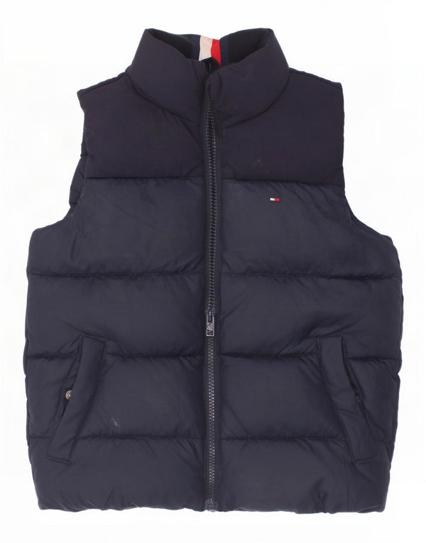 Tommy Hilfiger Gilet rembourré graphique pour garçon 5-6 ans Bleu marine Polyester
