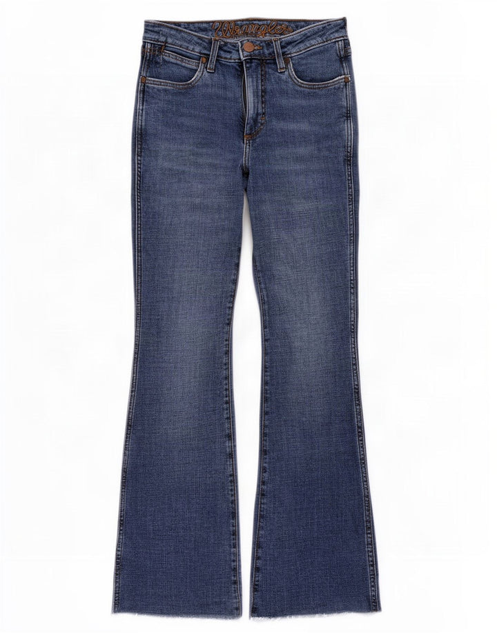 Wrangler Jean évasé Femme W27 L31 Bleu Coton