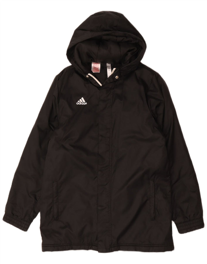 Adidas Manteau matelassé à capuche pour garçon 13-14 ans Noir Polyester