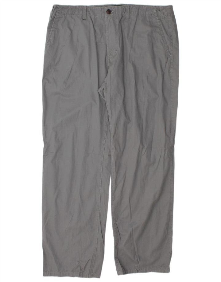 EDDIE BAUER Pantalon Chino Droit Homme W38 L32 Gris Coton