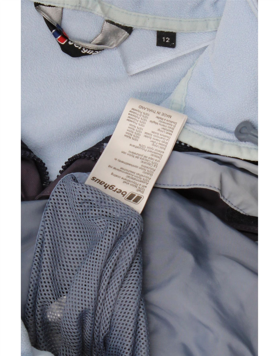 BERGHAUS Veste coupe-vent à capuche pour femme UK 12 Nylon violet moyen