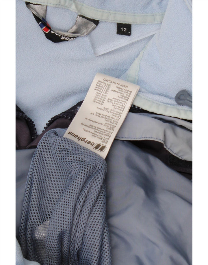 BERGHAUS Veste coupe-vent à capuche pour femme UK 12 Nylon violet moyen