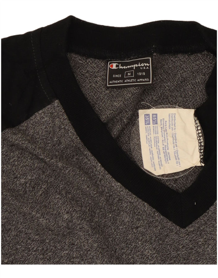 Champion T-Shirt Homme Gris Moyen Colourblock Coton