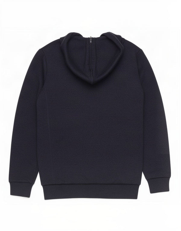 Mountain Warehouse Pull à capuche zippé Sherpa pour homme, petit, bleu marine moucheté