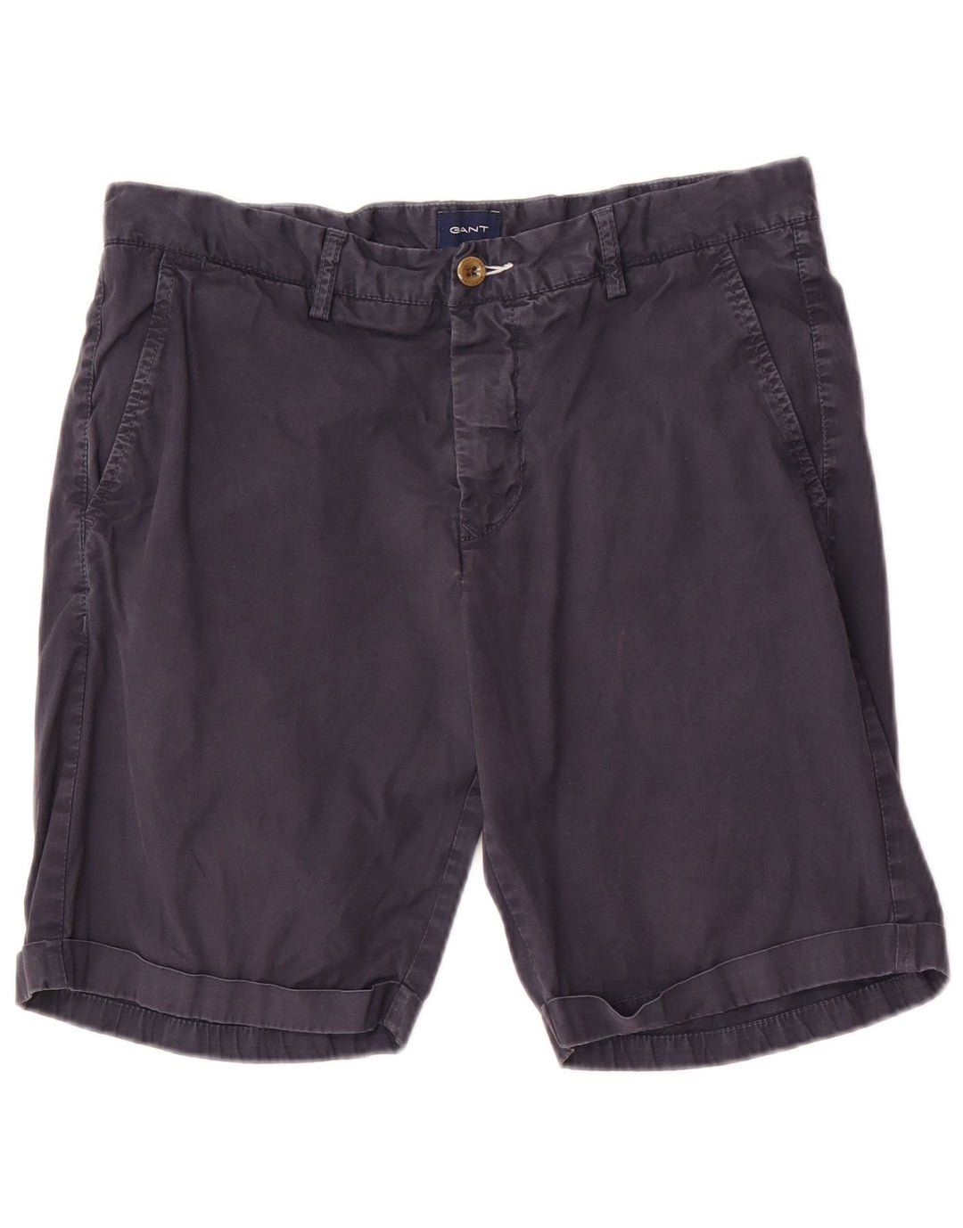 Gant Short Chino Homme W32 Bleu Marine Moyen Coton