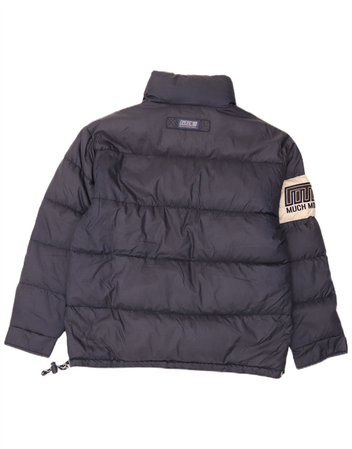 Much More Veste matelassée graphique pour homme UK 38 Bleu marine moyen Colourblock