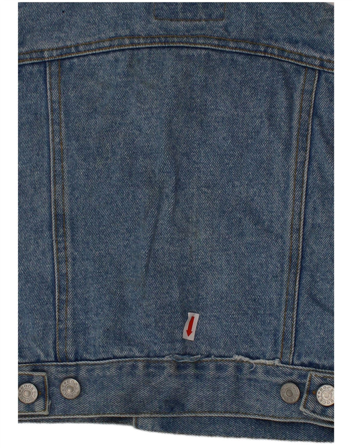 ROCKY Gilet en Jean Garçon 3-4 Ans Bleu Coton